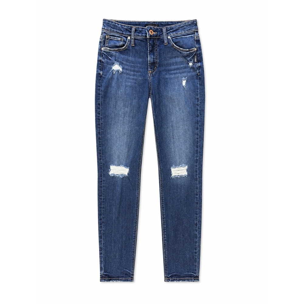 Silver Jeans Avery Skinny Jeans Distressed‎ Dark Wash Ankle W29 L29
